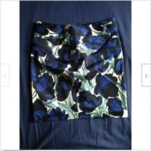 PATRIZIA LUCA Floral Print Mini Skirt SZ 2
